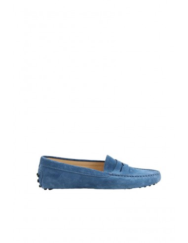 Mocassins en daim Tod's bleu. Matière principale daim. Taille 39. pas cher 