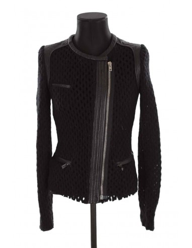 Veste noir  Iro noir. Matière principale polyester. Taille 38. ou a consommer sur place